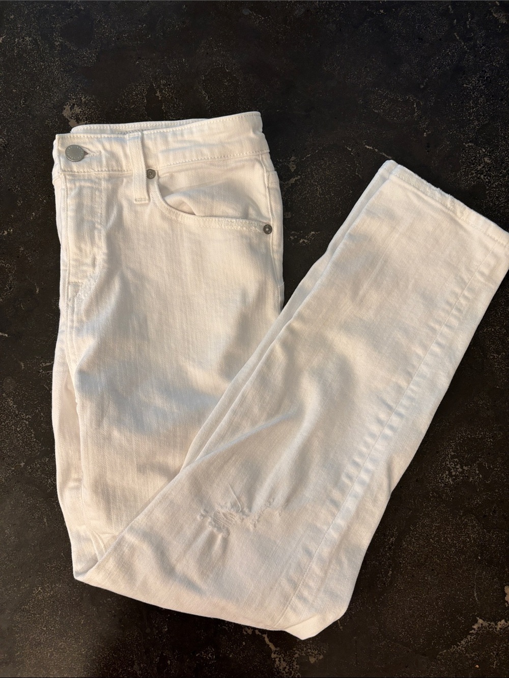 AG Adriano Goldschmied Ex-Boyfriend Slouchy Slim Jeans – White – Size 26R